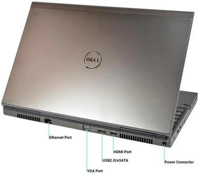 Alt view image 2 of 4 - DELL Grade A Laptop Precision M4800 Intel Core i7 4th Gen 4700MQ (2.40 GHz) 8 GB Memory 256 GB SSD Intel HD Graphics 4600 15.6" Windows 10 Pro 64-Bit