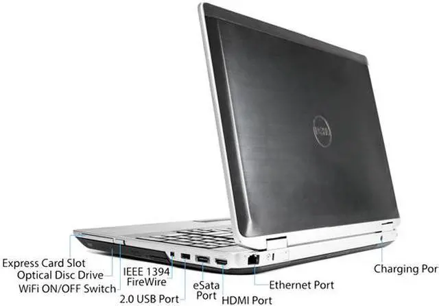 Alt view image 4 of 4 - DELL Grade A Laptop Latitude E6520 Intel Core i3 2nd Gen 2310M (2.10 GHz) 8 GB Memory 500 GB HDD Intel HD Graphics 3000 15.6" Windows 10 Pro 64-Bit