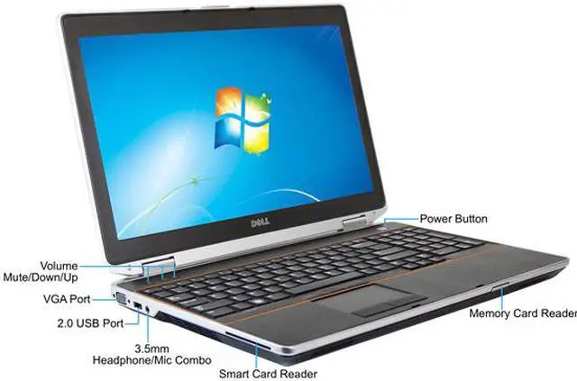 Alt view image 2 of 4 - DELL Grade A Laptop Latitude E6520 Intel Core i3 2nd Gen 2310M (2.10 GHz) 8 GB Memory 500 GB HDD Intel HD Graphics 3000 15.6" Windows 10 Pro 64-Bit