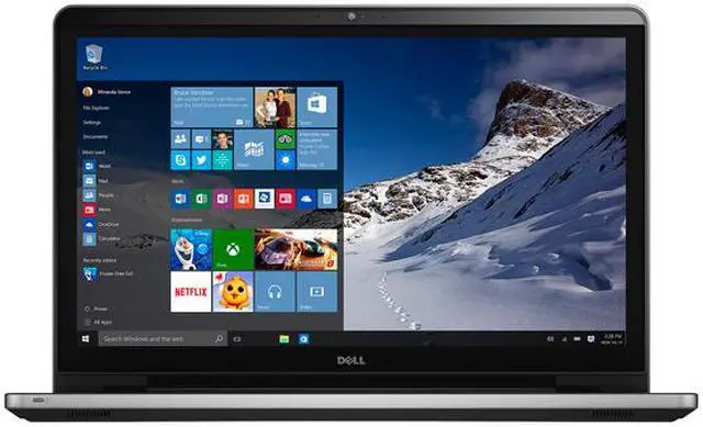 Alt view image 2 of 7 - DELL Laptop Inspiron Intel Core i7-6500U 16GB Memory 2TB HDD AMD Radeon R5 M335 17.3" Touch Screen Windows 10 Pro 64-Bit i5759-9659SLV