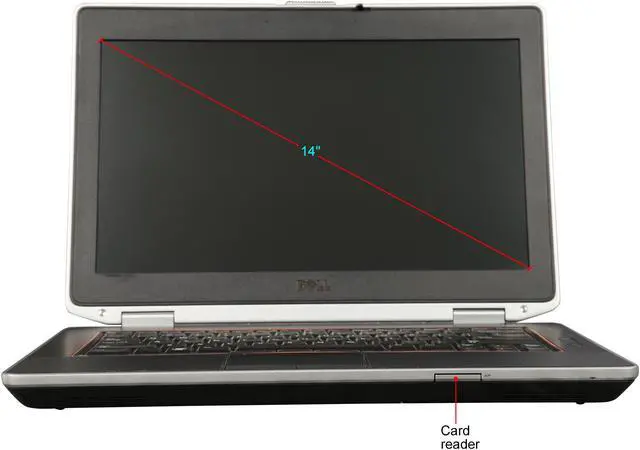 Alt view image 5 of 8 - DELL B Grade Laptop Intel Core i5-2520M 4GB Memory 250GB HDD Intel HD Graphics 3000 14.0" Non-Touch Screen Windows 10 Home 64-Bit e6420