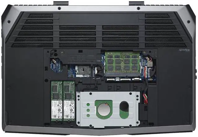 Alt view image 7 of 7 - Alienware - 15.6" NVIDIA GeForce GTX 970M - Intel Core i7-4710HQ  - 16GB Memory - 128 GB SSD - Windows 8.1 - Gaming Laptop - IPS (ANW15-5357SLV )