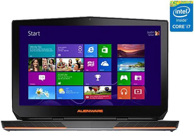 Main image of Alienware - 17.3" NVIDIA GeForce GTX 970M - Intel Core i7-4710HQ  - 8GB Memory - - Windows 8.1 - Gaming Laptop - (ANW17-2143SLV )