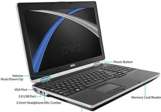 Alt view image 2 of 3 - DELL Grade A Laptop E6530 Intel Core i5 3rd Gen 3210M (2.50 GHz) 4 GB Memory 320 GB HDD 15.6" Windows 10 Pro 64-Bit