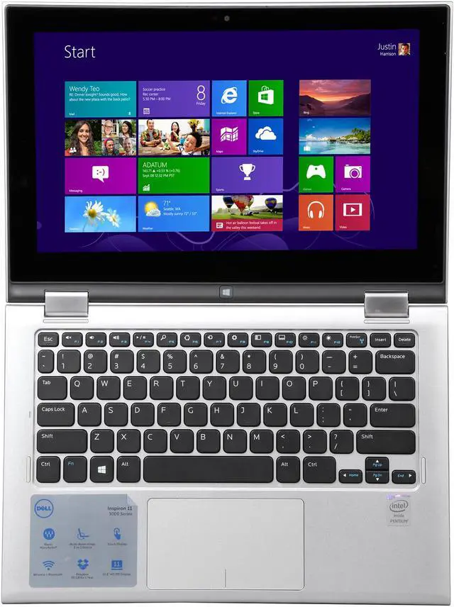 Alt view image 6 of 8 - Dell Inspiron 11 – 3147 11.6" LED Backlit HD Touchscreen with Intel Pentium N3530 Processor (2.58GHz), 4GB DDR3L, 500GB HDD, HD Camera with Microphone, Windows 8.1 64Bit