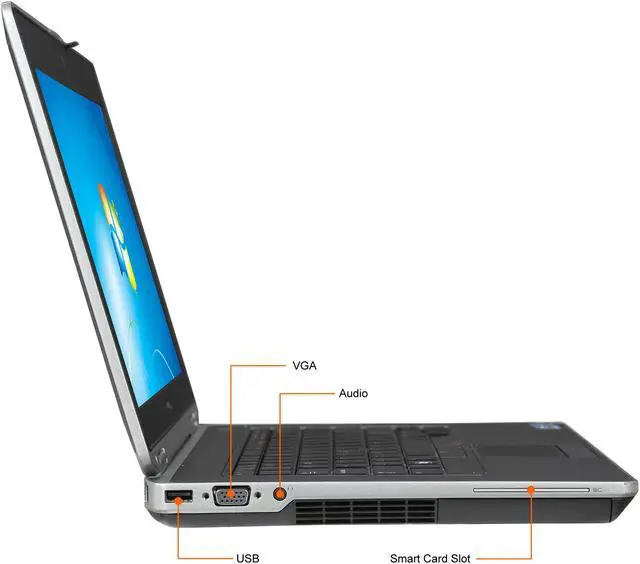 Alt view image 8 of 14 - DELL Latitude E6430 Laptop Intel Core i5 3rd Gen 3320M (2.60 GHz) 8 GB Memory 256 GB SSD Intel HD Graphics 4000 14.0" Windows 10 Pro 64-bit Grade A