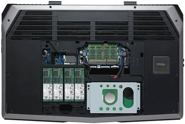 Alt view image 9 of 9 - Alienware - 17.3" NVIDIA GeForce GTX 980M - Intel Core i7-4710HQ  - 16GB Memory - 128 GB SSD - Windows 8.1 64-Bit - Gaming Laptop - (ANW17-6421SLV )