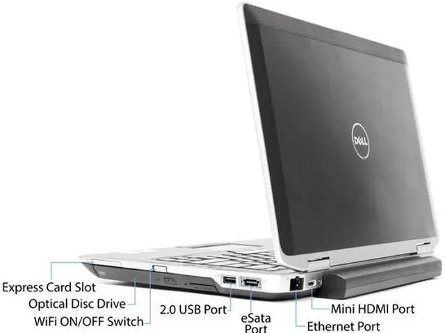 Alt view image 4 of 4 - DELL Laptop Latitude E6320 Intel Core i5 2nd Gen 2520M (2.50 GHz) 8 GB Memory 240 GB SSD Intel HD Graphics 3000 13.3" Windows 10 Pro 64-Bit