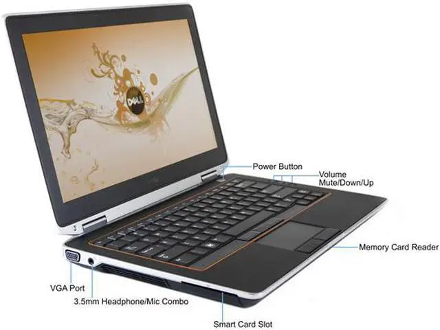 Alt view image 2 of 4 - DELL Laptop Latitude E6320 Intel Core i5 2nd Gen 2520M (2.50 GHz) 8 GB Memory 240 GB SSD Intel HD Graphics 3000 13.3" Windows 10 Pro 64-Bit