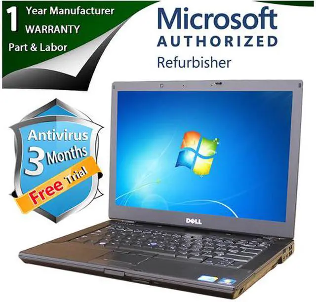 Main image of DELL Laptop Intel Core i5-520M 4GB Memory 500GB HDD Intel HD Graphics 14.1" Windows 7 Professional 64-Bit E6410