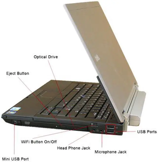 Alt view image 3 of 4 - DELL Laptop Intel Core i5-520M 4GB Memory 500GB HDD Intel HD Graphics 14.1" Windows 7 Professional 64-Bit E6410