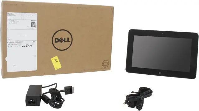 Alt view image 11 of 14 - Dell Latitude 10 Intel Atom Z2760 (1.50GHz) 2GB RAM 64GB SSD 10.1" HD Tablet Windows 8 Pro WiFi BT Black Color- (LAT10-6238BK)