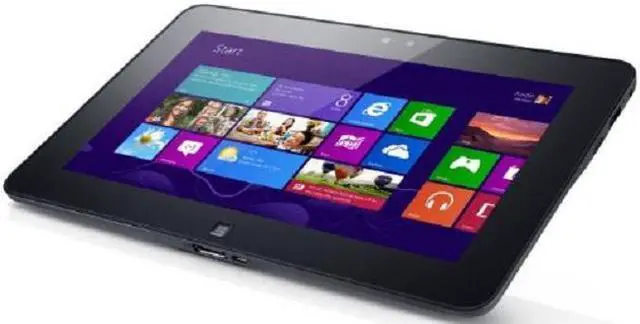 Alt view image 14 of 14 - Dell Latitude 10 Intel Atom Z2760 (1.50GHz) 2GB RAM 64GB SSD 10.1" HD Tablet Windows 8 Pro WiFi BT Black Color- (LAT10-6238BK)