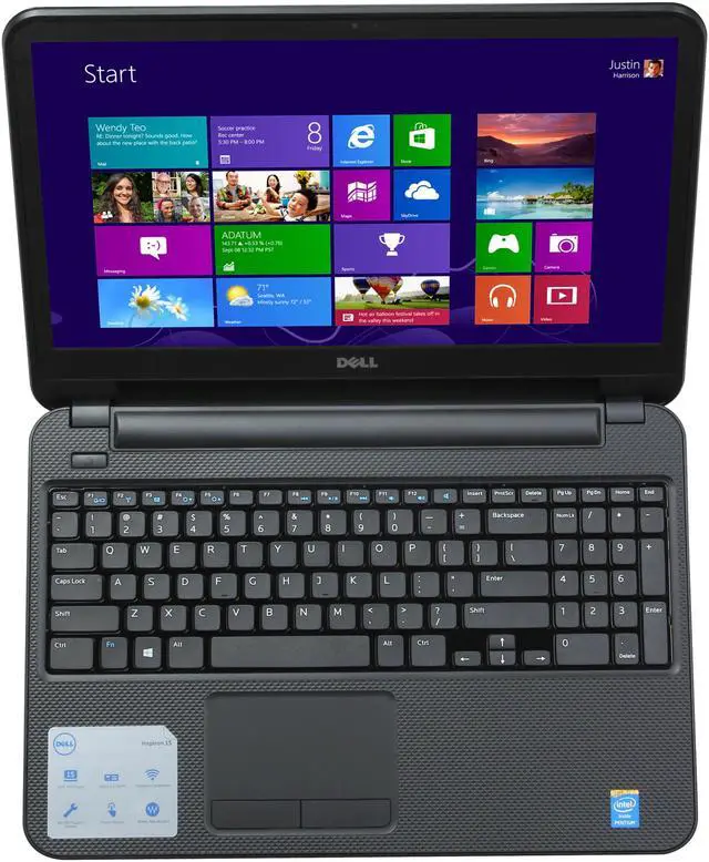 Alt view image 6 of 8 - DELL Laptop Inspiron Intel Pentium 2127U 4GB Memory 500GB HDD Intel HD Graphics 15.6" Touch Screen Windows 8 15 (3521)