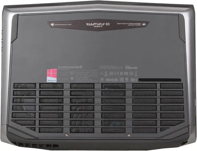 Alt view image 7 of 8 - Alienware - 14.0" NVIDIA GeForce GT 750M - Intel Core i7-4700MQ  - 8GB Memory - - Windows 8 - Gaming Laptop - (14 (ALW14-2812sLV) )