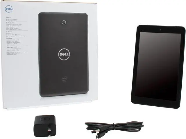 Alt view image 8 of 8 - Dell Venue 8  - Intel Atom Z2580 Dual Core 2GB RAM 32GB Flash 8.0" Tablet Android 4.2, Black Color (Ven8-3333BLK)