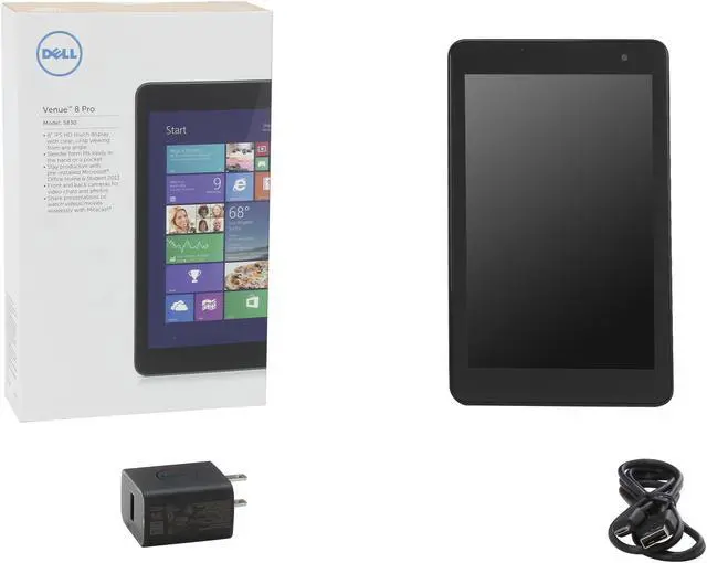 Alt view image 9 of 9 - Dell Venue 8 Pro Tablet PC – Intel Atom Z3740D (Quad Core) 2GB RAM 32GB SSD, Windows 8.1