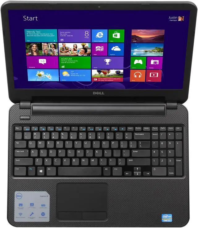 Alt view image 6 of 8 - DELL Laptop Inspiron Intel Core i3-3217U 4GB Memory 500GB HDD Intel HD Graphics 4000 15.6" Windows 8.1 (64Bit) i15RV-1435BLK