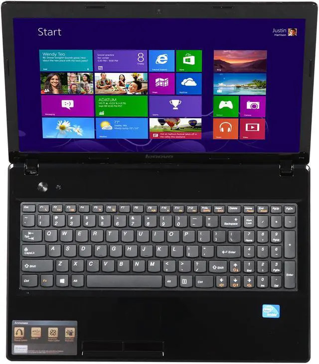 Alt view image 6 of 8 - Lenovo Laptop IdeaPad Intel Celeron B830 4GB Memory 320GB HDD Intel HD Graphics 15.6" Windows 8 G580 (59348969)