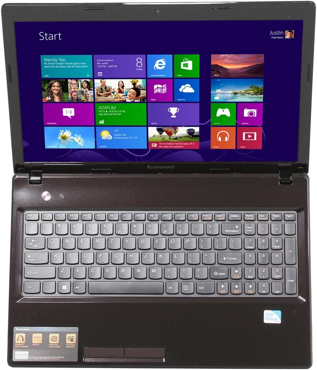 Alt view image 6 of 8 - Lenovo IdeaPad 15.6" Intel Pentium B960 4GB Memory Windows 8 G580 (59345886)
