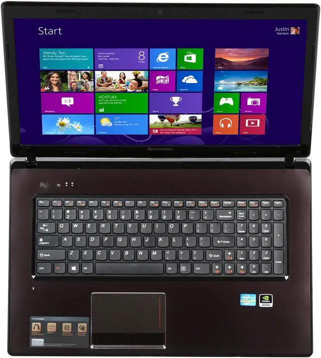 Alt view image 6 of 8 - Lenovo Laptop IdeaPad Intel Core i7-3632QM 6GB Memory 750GB HDD NVIDIA GeForce GT 635M 17.3" Windows 8 G780 (59352497)