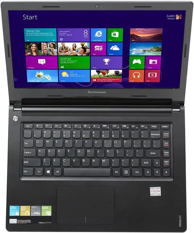 Alt view image 6 of 8 - Lenovo Ultra-thin Notebook IdeaPad AMD A8-4555M 4GB Memory 500GB HDD AMD Radeon HD 7600G 14.0" Windows 8 S405 (59342927)