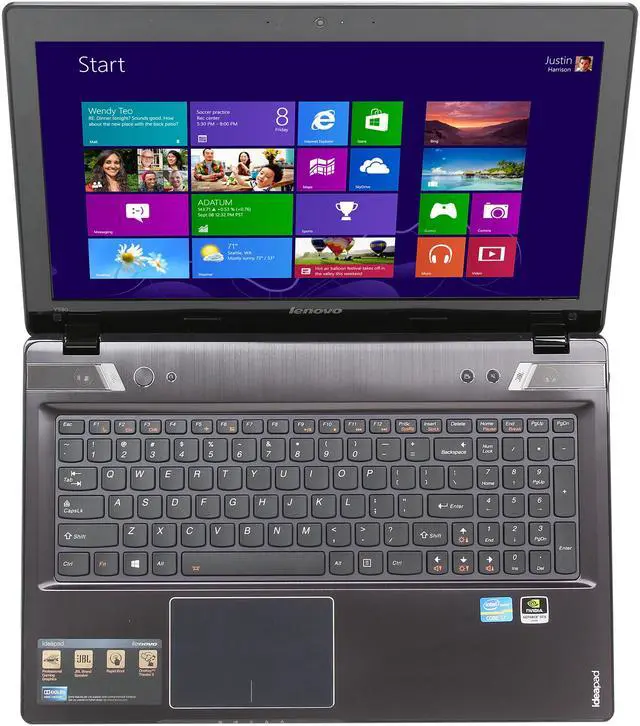 Alt view image 6 of 8 - Lenovo IdeaPad - 15.6" NVIDIA GeForce GTX 660M - Intel Core i7-3630QM  - 8GB Memory - 16 GB SSD - Windows 8 - Gaming Laptop - (Y580 (59353260) )
