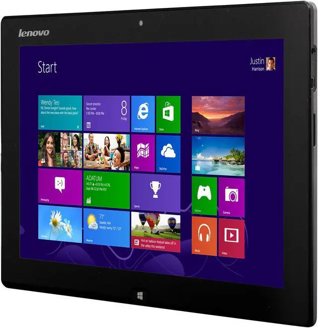 Alt view image 3 of 9 - Lenovo IdeaTab Lynx K3011 (59343251) Intel Atom Z2760 11.6" 2GB 64GB SSD Tablet - Windows 8 - Gray