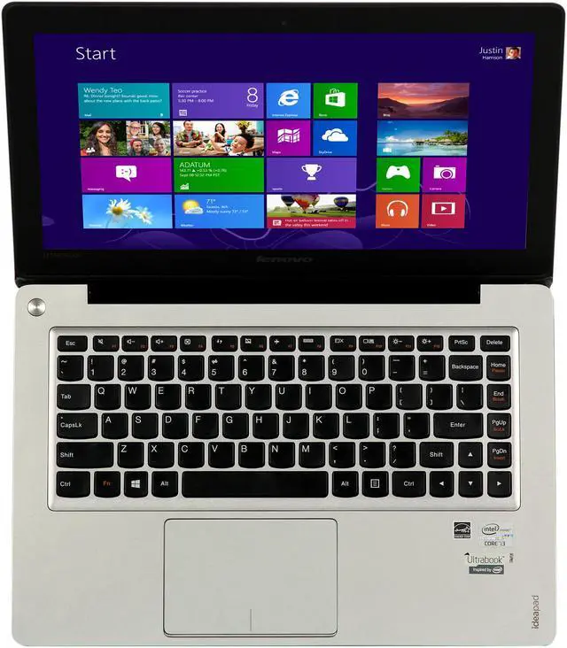 Alt view image 6 of 8 - Lenovo IdeaPad U310 (59366627) Intel Core i3 4GB 13.3" Touchscreen Ultrabook Graphite Gray