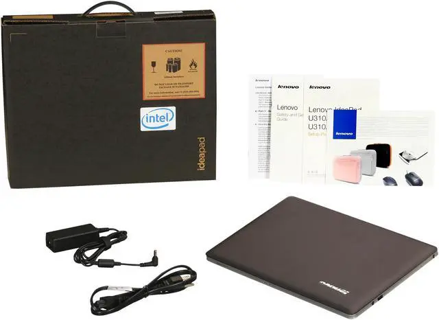 Alt view image 8 of 8 - Lenovo IdeaPad U310 (59366627) Intel Core i3 4GB 13.3" Touchscreen Ultrabook Graphite Gray