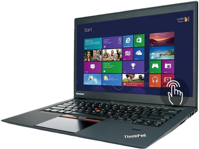 Main image of Lenovo ThinkPad X1 Carbon Ultrabook-  Intel Core i7 8GB RAM 256GB SSD 14" LED Touchscreen Windows 8 Pro (3448C6U) - Black