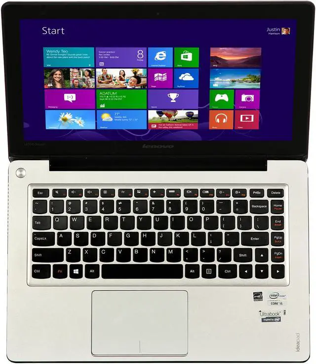 Alt view image 3 of 8 - Lenovo IdeaPad U310 Intel Core i5 8GB 500GB HDD 24GB SSD 13.3" Touchscreen Ultrabook Graphite Gray (59381114)