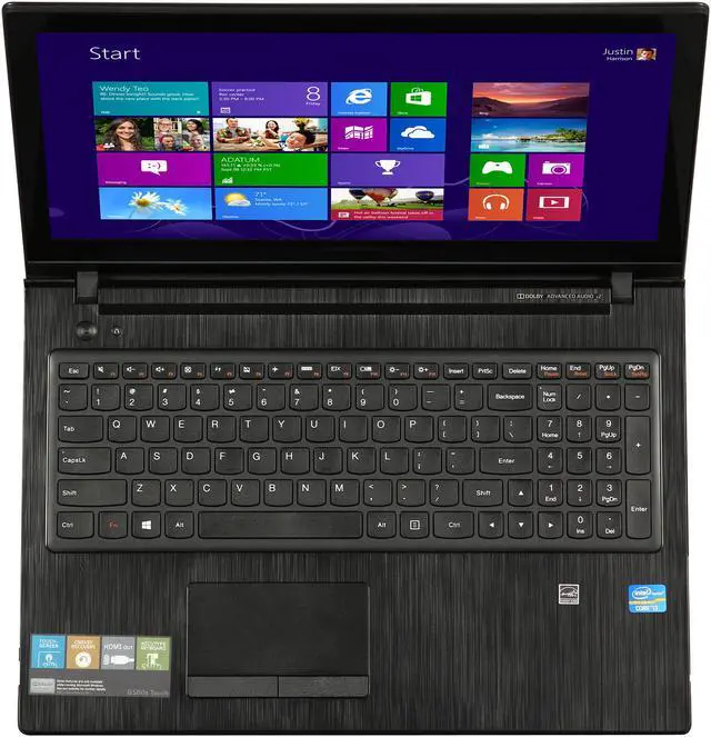 Alt view image 6 of 8 - Lenovo Laptop Intel Core i3-3120M 4GB Memory 500GB HDD Intel HD Graphics 4000 15.6" Touch Screen Windows 8 G500s (59373024)