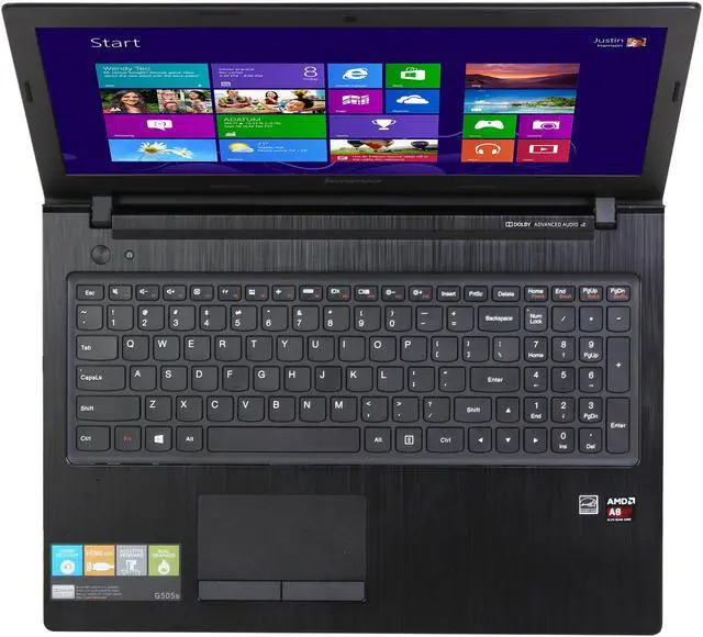 Alt view image 6 of 8 - Lenovo Laptop AMD A8-5550M 4GB Memory 500GB HDD AMD Radeon HD 8570M 15.6" Windows 8 G505s (59378837)