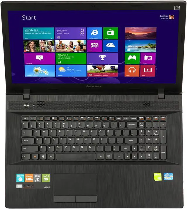 Alt view image 6 of 8 - Lenovo Laptop Intel Core i7-3632QM 6GB Memory 500GB HDD NVIDIA GeForce GT 720M 17.3" Windows 8 G700 (59378840)