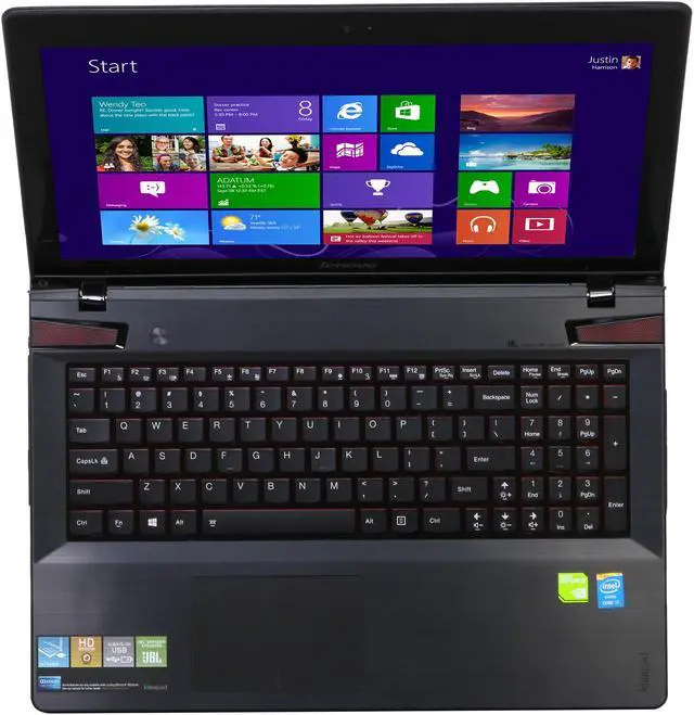 Alt view image 6 of 8 - Lenovo IdeaPad - 15.6" NVIDIA GeForce GT 750M SLI - Intel Core i7-4700MQ - 12GB Memory - 8GB Cache SSD - Windows 8 - Gaming Laptop - (Y510p (59376431) )