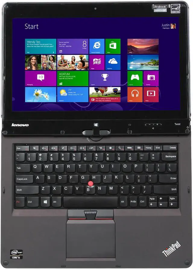 Alt view image 7 of 10 - ThinkPad Twist 12.5" Intel Core i5-3317U 4GB Memory DDR3 Windows 8 64-bit S230U