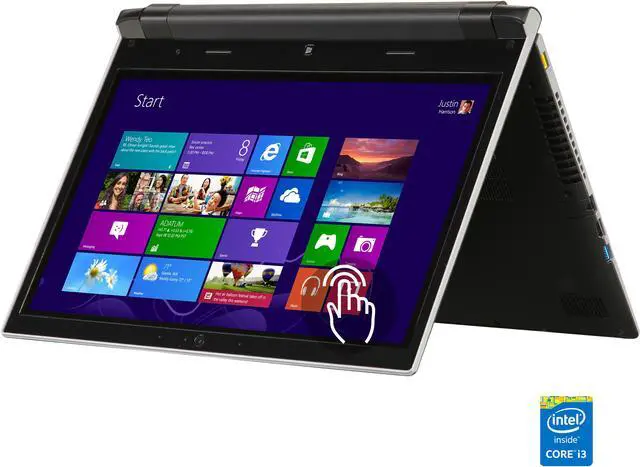 Main image of Lenovo 2-in-1 Notebook IdeaPad Intel Core i3-4010U 4GB Memory 500GB HDD 8GB NAND Flash SSHD SSD Intel HD Graphics 4400 15.6" Touch Screen Windows 8 Flex 15 (59387556)