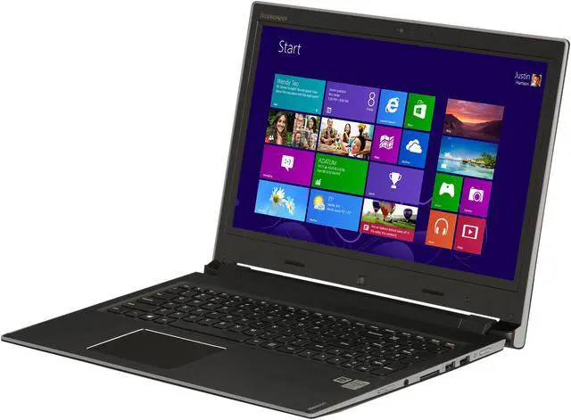 Alt view image 3 of 9 - Lenovo 2-in-1 Notebook IdeaPad Intel Core i3-4010U 4GB Memory 500GB HDD 8GB NAND Flash SSHD SSD Intel HD Graphics 4400 15.6" Touch Screen Windows 8 Flex 15 (59387556)