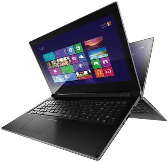 Alt view image 2 of 6 - Lenovo IdeaPad Flex 15 Core i5 4200U (1.60GHz) 8GB 128GB SSD 15.6"Touchscreen 2-in-1 Ultrabook (59391568) - Black