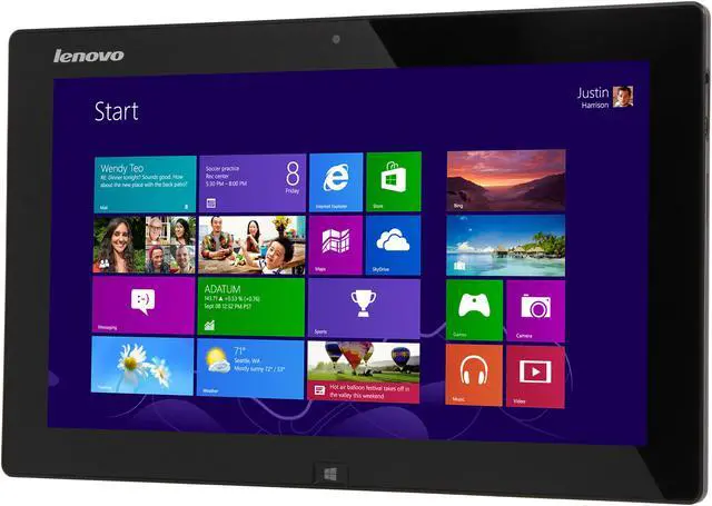 Alt view image 2 of 8 - Lenovo IdeaTab Lynx K3011 Intel Atom Z2760 11.6" 2GB 64GB SSD Tablet - Windows 8 - Gray - 59RF0098 1 YEAR WARRANTY
