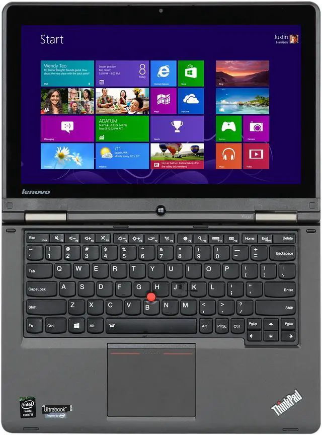 Alt view image 7 of 9 - Lenovo ThinkPad Yoga 2in1 / Ultrabook - Core i3 4GB Memory 500GB SSHD 12.5”Touchscreen Windows 8.1 (20CD00BDUS)
