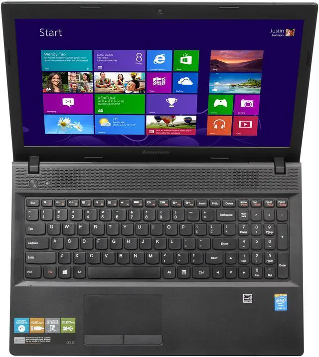 Alt view image 6 of 8 - Lenovo Laptop IdeaPad Intel Core i3-4000M 6GB Memory 500GB HDD Intel HD Graphics 4600 15.6" Windows 8.1 G510 (59406739)