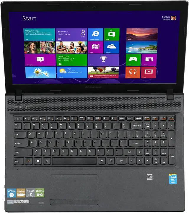Alt view image 6 of 8 - Lenovo Laptop IdeaPad Intel Core i5-4200M 4GB Memory 500GB HDD Intel HD Graphics 4600 15.6" Windows 8.1 G510 (59406709)