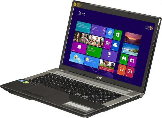 Main image of Acer Laptop Aspire Intel Core i7-3630QM 12GB Memory 1TB HDD 128 GB SSD NVIDIA GeForce GT 730M 17.3" Windows 8 V3-771G-9823