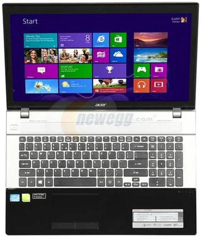 Alt view image 6 of 8 - Acer Laptop Aspire Intel Core i5-3230M 6GB Memory 750GB HDD NVIDIA GeForce GT 730M 17.3" Windows 8 V3-771G-6485
