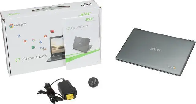 Alt view image 8 of 8 - Acer Chromebook Intel Celeron 847 4GB Memory 320GB HDD 11.6" Chrome OS C710-2487