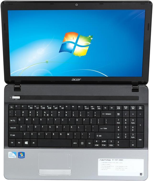 Alt view image 6 of 8 - Acer Laptop Aspire Intel Pentium B960 4GB Memory 500GB HDD Intel HD Graphics 15.6" Windows 7 Home Premium 64-Bit E1-531-4665