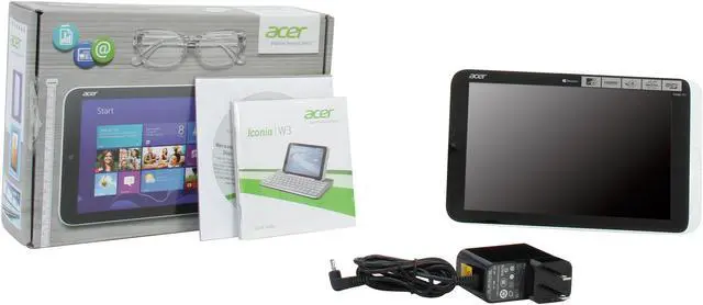 Alt view image 7 of 7 - Acer Iconia Tab W Series W3-810-1600 2GB DDR2 Memory 8.1" 1280 x 800 Tablet Windows 8 White