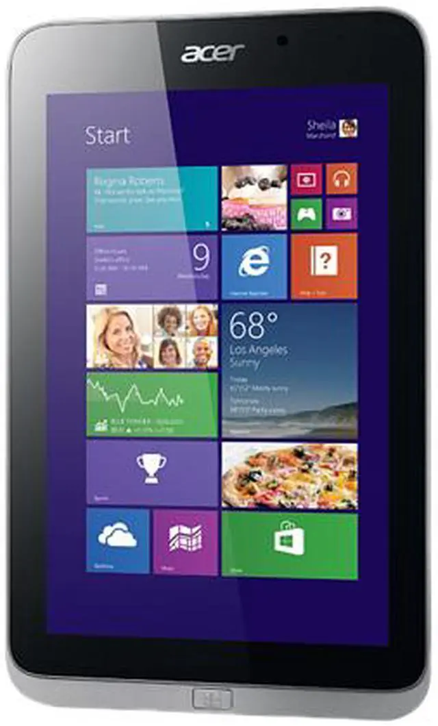 Alt view image 2 of 7 - Acer ICONIA W4-820-Z3742G03aii 32 GB Net-tablet PC - 8" - In-plane Switching (IPS) Technology - Intel Atom Z3740 1.33 GHz